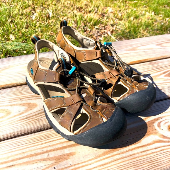 Keen | Shoes | Keen Womens Venice Sandals Size Dark Earth Caribbean Sea  Water Hiking 1003993 | Poshmark